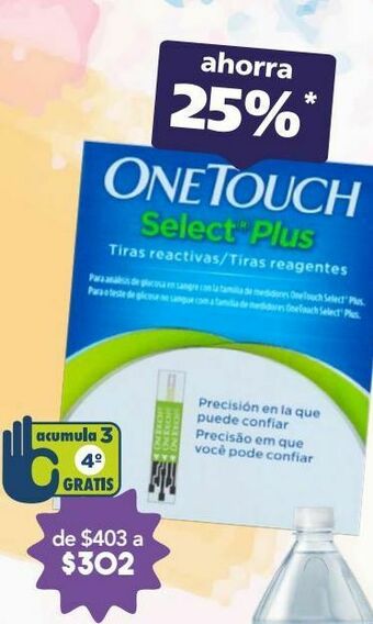 Farmacia San Pablo One touch select plus 50 tiras reactivas. oferta