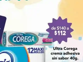 Farmacia San Pablo Ultra corega crema adhesiva sin sabor 40g. oferta