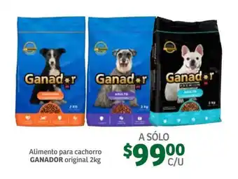 Soriana Súper Alimento para Cachorro Ganador Original 2kg oferta