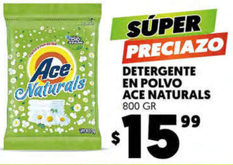 Merco Detergente En Polvo Ace Naturals 800gr oferta