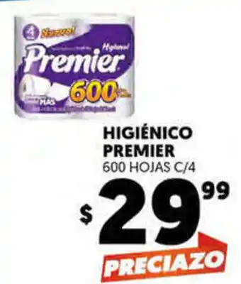 Merco Higiénico Premier 600 Hojas C/4 oferta