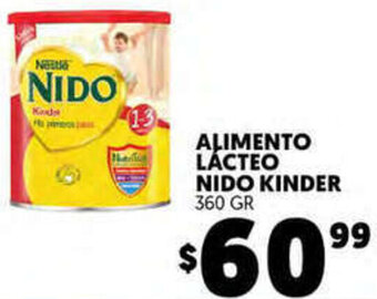 Merco Alimento Lácteo Nido Kinder 360gr oferta