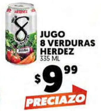 Merco Jugo 8 Verduras Herdez 335ml oferta