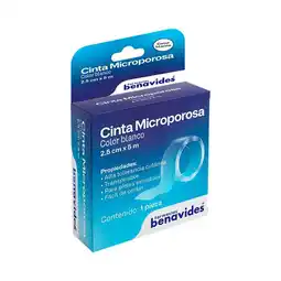 Farmacias Benavides Cinta Microporosa Blanca 2.5 cm x 5 m oferta