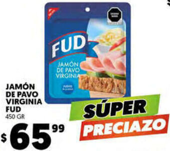 Merco Jamón de Pavo Virginia Fud 450gr oferta
