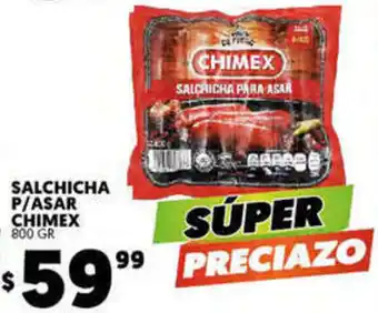 Merco Salchichas P/Asar Chimex 800gr oferta
