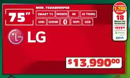 Soriana Híper Lg smart tv 75" oferta