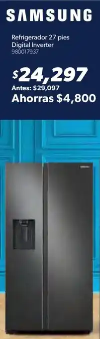 Samsung refrigerador 27 pies digital inverter