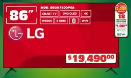 Soriana Híper Lg smart tv 86" oferta