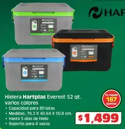 Soriana Híper Hartplas hielera everest 52 qt. oferta