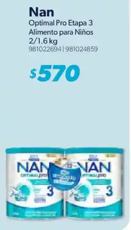 Sam's Club Nan Optimal Pro Etapa 3 oferta