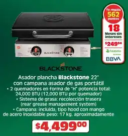 Soriana Híper Blackstone asador plancha 22" oferta