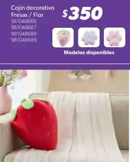 Sam's Club Cojín decorativo fresas/flor oferta