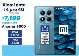 Sam's Club Xiaomi Note 14 pro 4G oferta