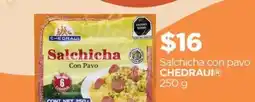 Chedraui Salchicha con pavo oferta