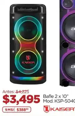 Chedraui Bafle 2 x 10" Mod. KSP-5040 oferta