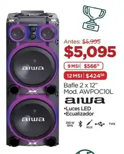 Chedraui Bafle 2 x 12" oferta