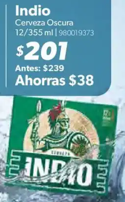 Sam's Club Indio cerveza oscura oferta