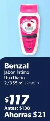 Sam's Club Benzal jabón íntimo oferta
