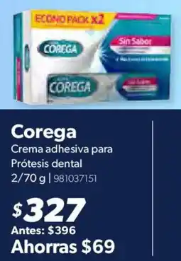 Sam's Club Corega crema adhesiva para protesis dental oferta