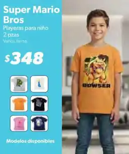 Sam's Club Super Mario Bros playeras para niño oferta