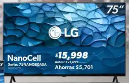 Sam's Club Lg smart tv 75" oferta