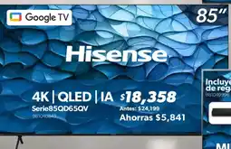 Sam's Club Hisense smart tv 85" oferta