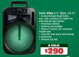 Soriana Híper Vios bafle 6.5" oferta