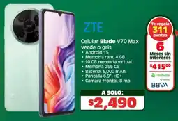 Soriana Híper Zte celular blade v70 max oferta