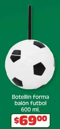 Soriana Híper Botellín forma balón futbol oferta