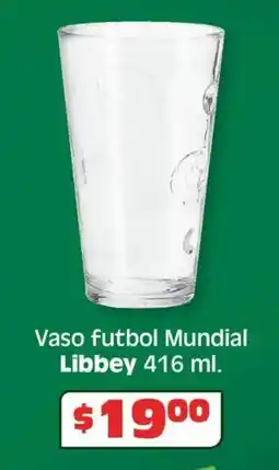 Soriana Híper Libbey vaso futbol mundial oferta