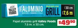 Soriana Híper Valley foods papel aluminio grill oferta