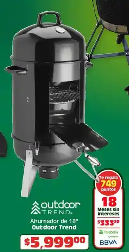 Soriana Híper Outdoor trend ahumador de 18" oferta