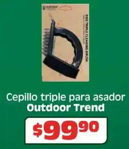 Soriana Híper Outdoor trend cepillo triple para asador oferta