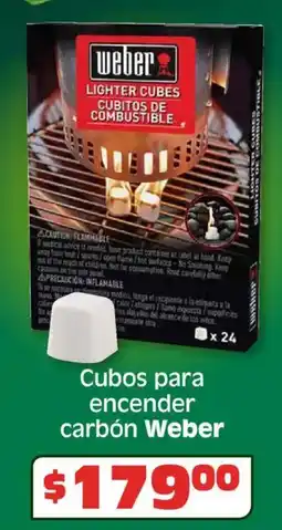 Soriana Híper Weber cubos para encender carbón oferta