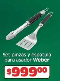 Soriana Híper Weber set pinzas y espátula para asador oferta