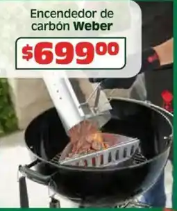Soriana Híper Weber encendedor de carbón oferta