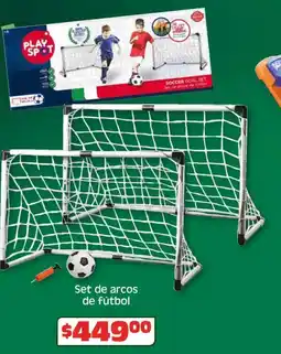 Soriana Híper Set de arcos de fútbol oferta