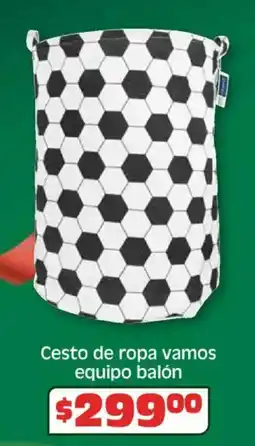 Soriana Híper Cesto de ropa vamos equipo balón oferta