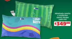 Soriana Híper Almohada cancha y multicolor vamos equipo cada una oferta