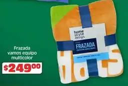 Soriana Híper Frazada vamos equipo multicolor oferta