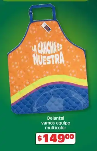 Soriana Híper Delantal vamos equipo multicolor oferta