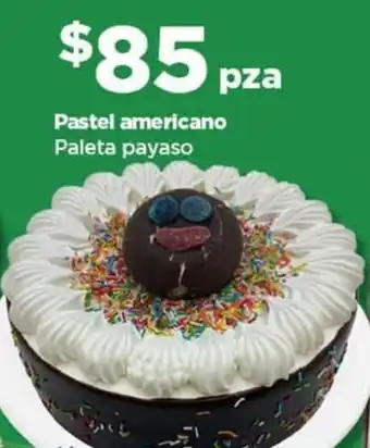 Pastel americano paleta payaso