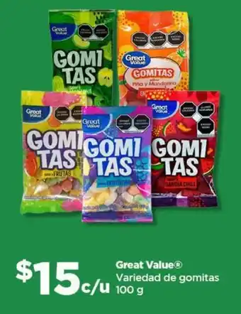 Great Value gomitas