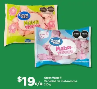 Bodega Aurrerá Great Value malvaviscos oferta
