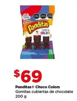 Bodega Aurrerá Panditas Choco Colors gomitas cubiertas de chocolate oferta
