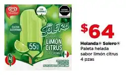 Bodega Aurrerá Holanda Solero paleta helada sabor limon citrus oferta