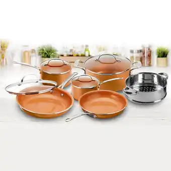 Costco Gotham Steel, Juego de Batería para Cocina de Aluminio Antiadherente oferta