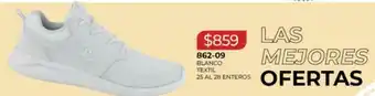 Cklass 862-09 Blanco Textil 25 Al 28 Enteros oferta