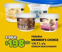 City Club Member's Choice helados oferta